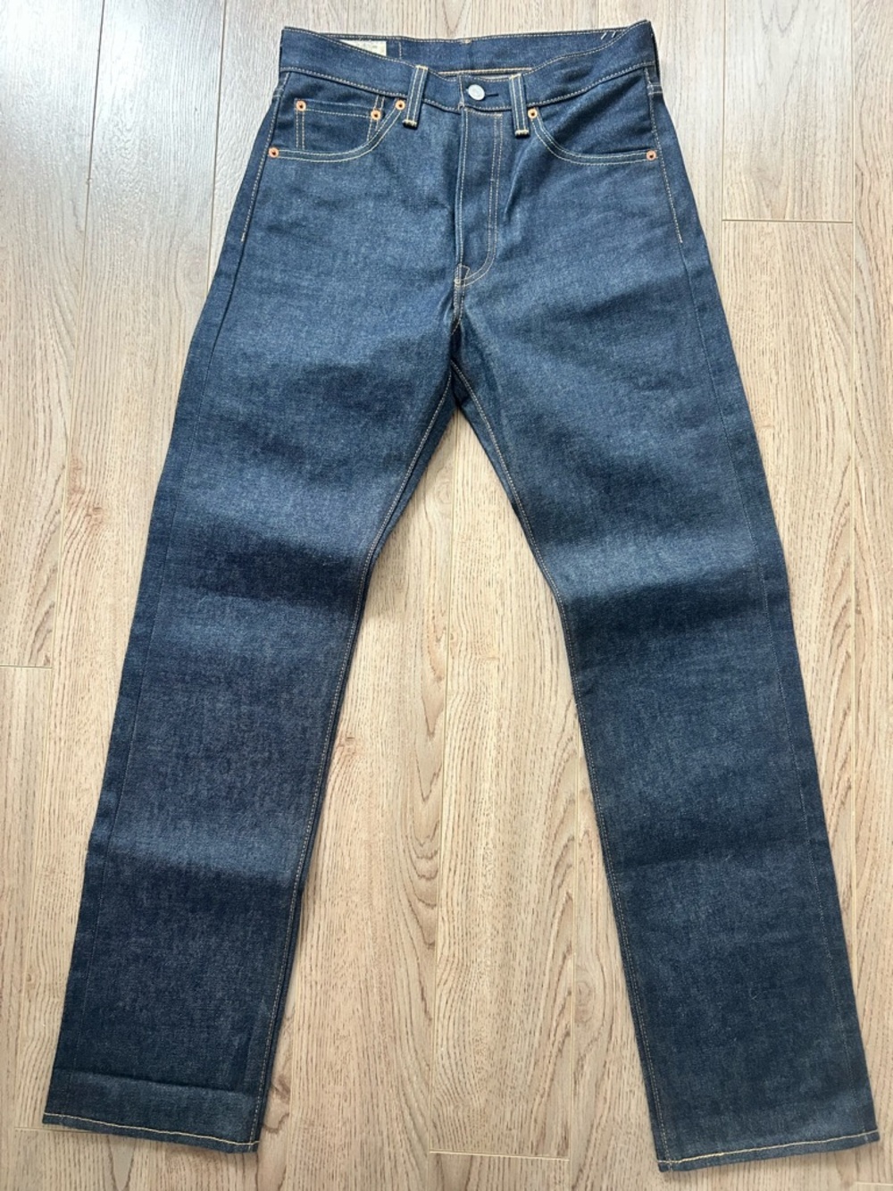 Men's Levi’s 150th Anniversary Addition 501’s Dark Blue Straight Fit Jeans